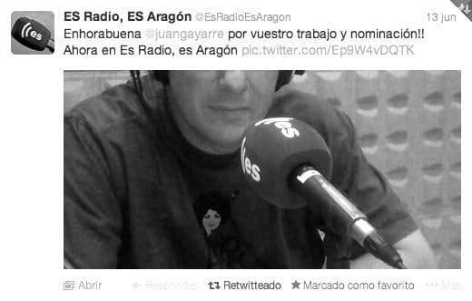 Entrevista en es.radio hablando de nuestra nominación a los 3dArchitects Awards por "alone"
